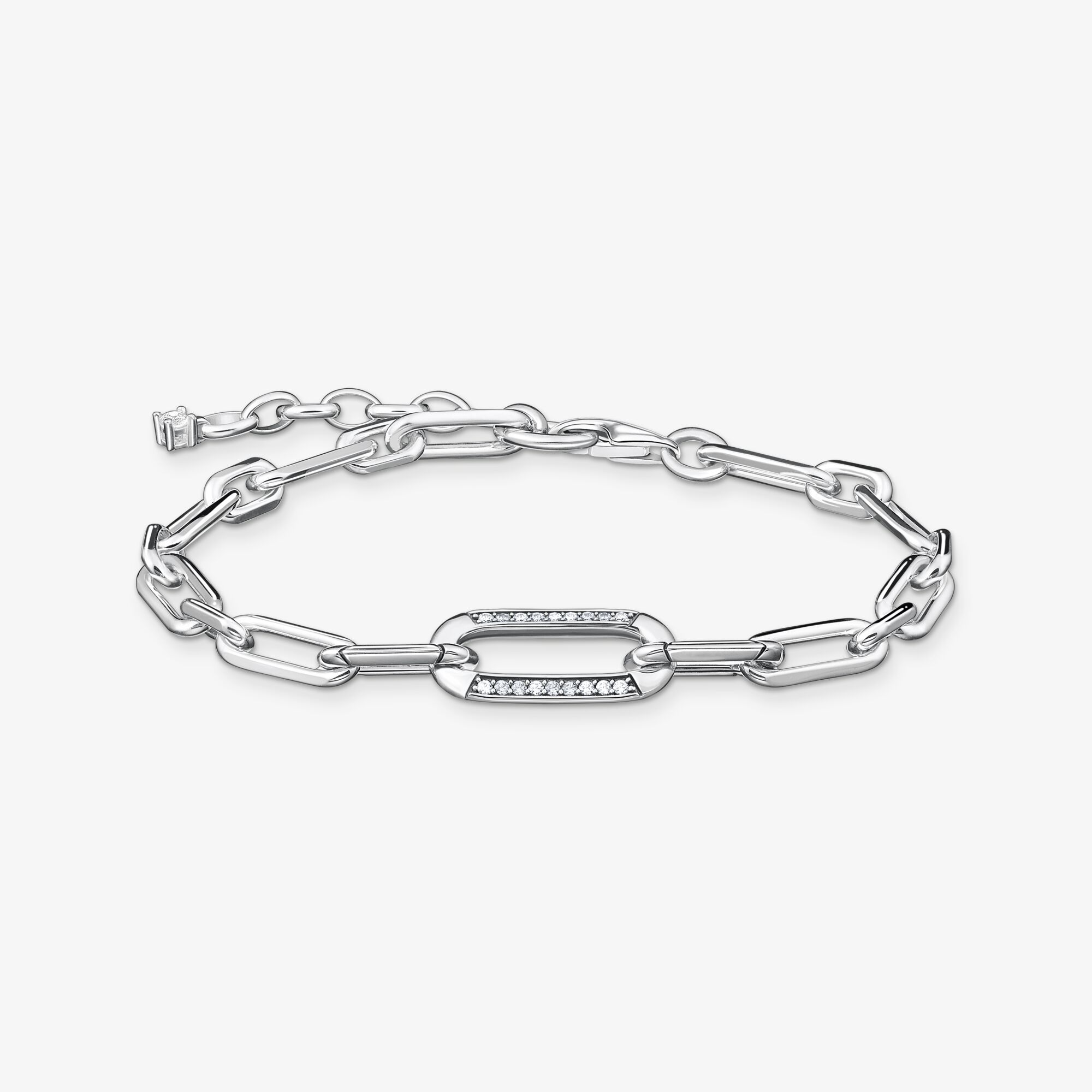 THOMAS SABO Armband länkar silver, 925 sterlingsilver, Storlek: 19 cm, för damer