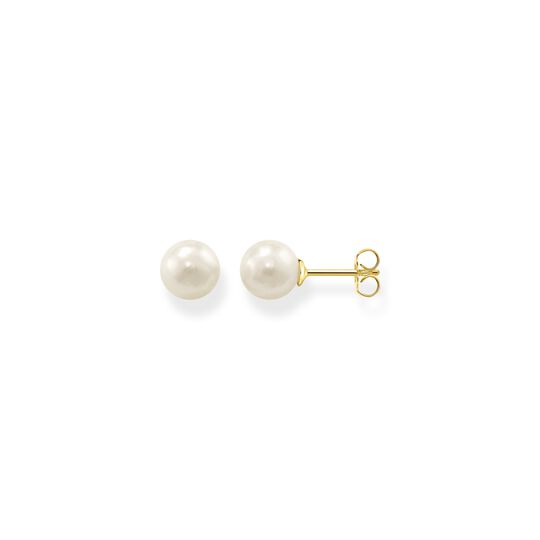 Ear studs pearl gold from the  collection in the THOMAS SABO online store