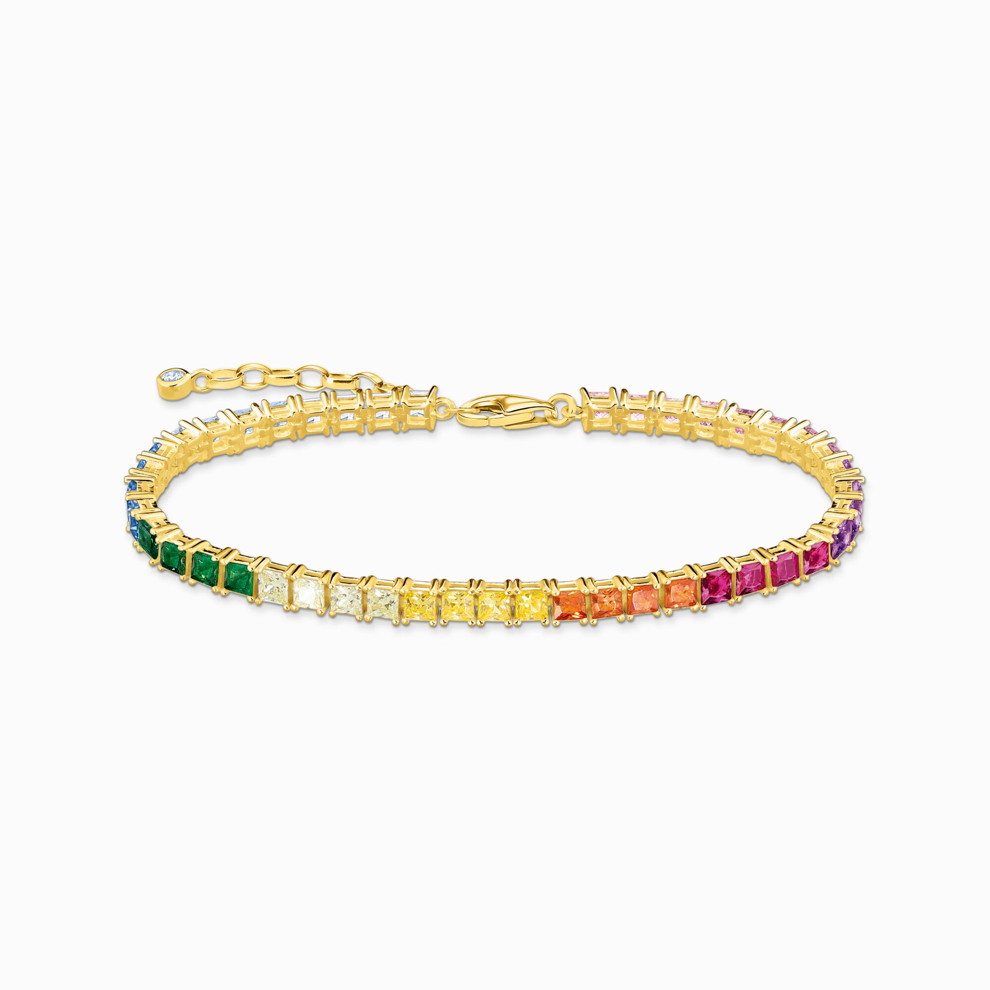 Bracelet rivi&egrave;re&nbsp; avec pierres multicolore plaqu&eacute; or de la collection  dans la boutique en ligne de THOMAS SABO