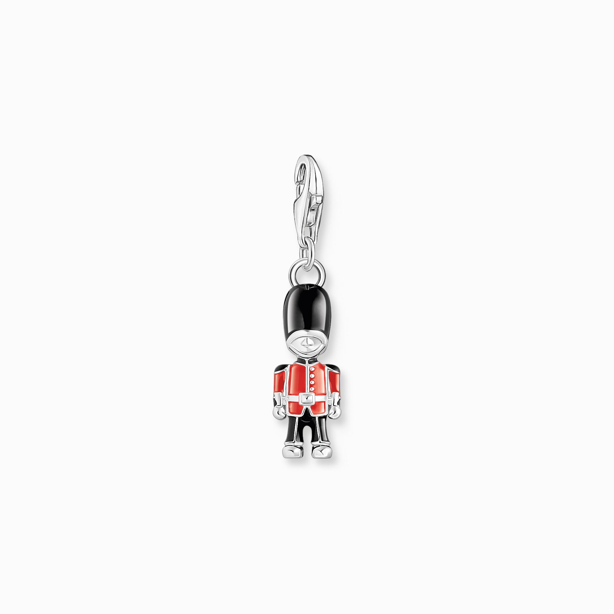 Silver charm pendant LONDON royal guard with cold enamel from the Charm Club collection in the THOMAS SABO online store