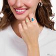 Ring mit blauem Mini-Goldb&auml;ren und Steinen Silber aus der Charming Collection Kollektion im Online Shop von THOMAS SABO