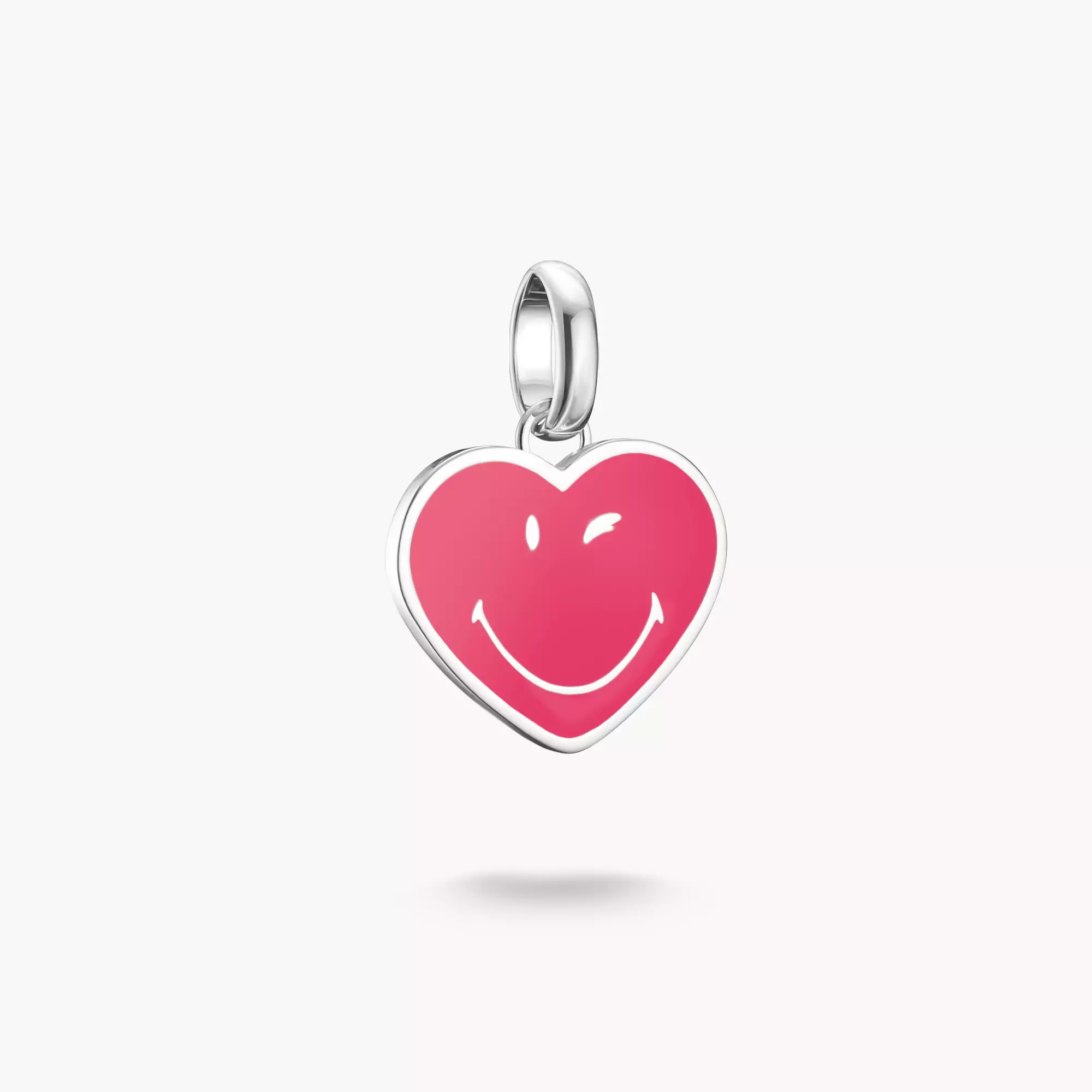 Silver SMILEYWORLD® Heart Charm Pendant Connect | THOMAS SABO Silver SMILEYWORLD® Heart Charm Pendant Connect | THOMAS SABO