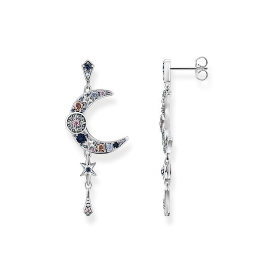 Boucles d&#39;oreilles Royalty lune avec pierres argent de la collection  dans la boutique en ligne de THOMAS SABO