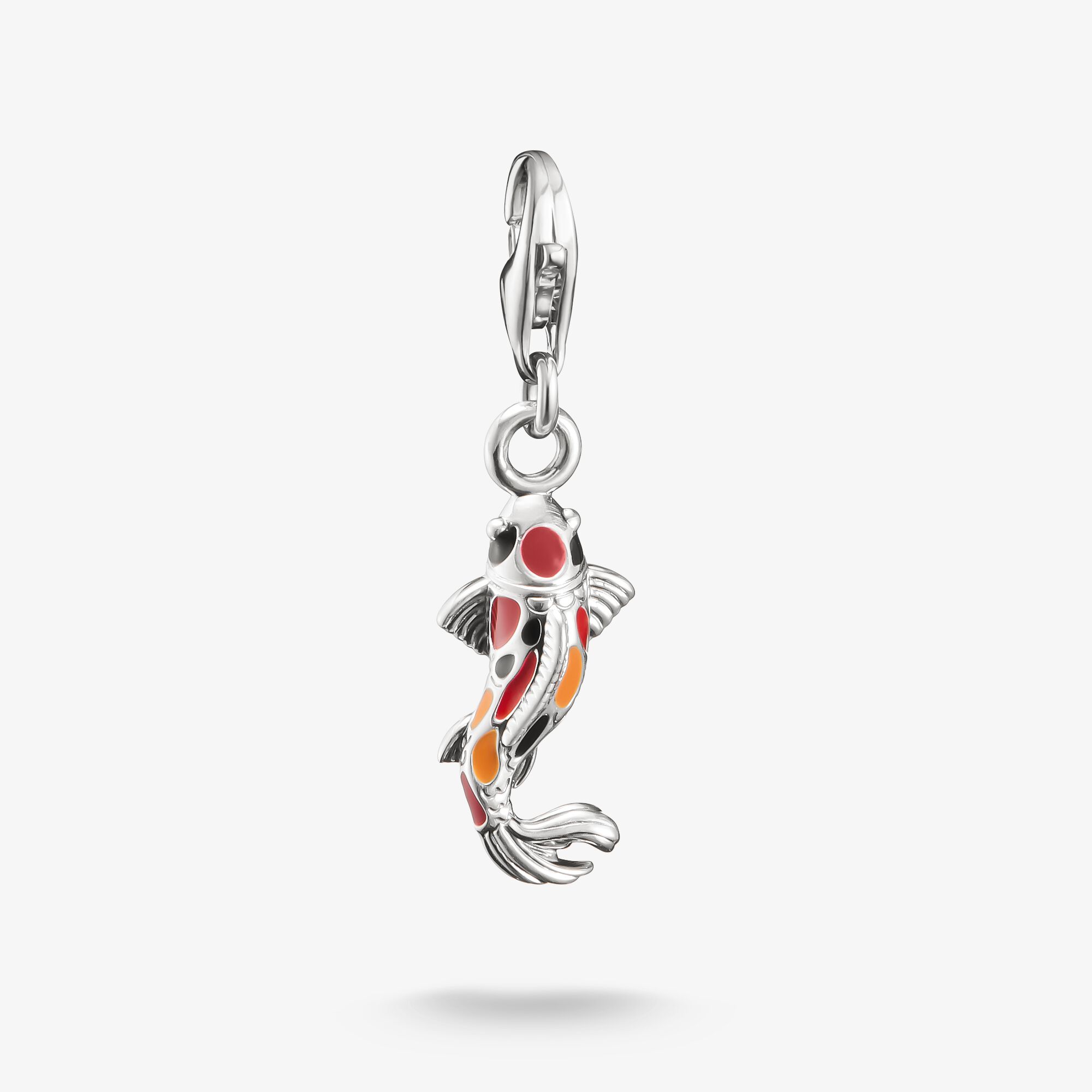THOMAS SABO Pendentif Charm Koi Original Argent, Argent sterling, Taille: one size, femme
