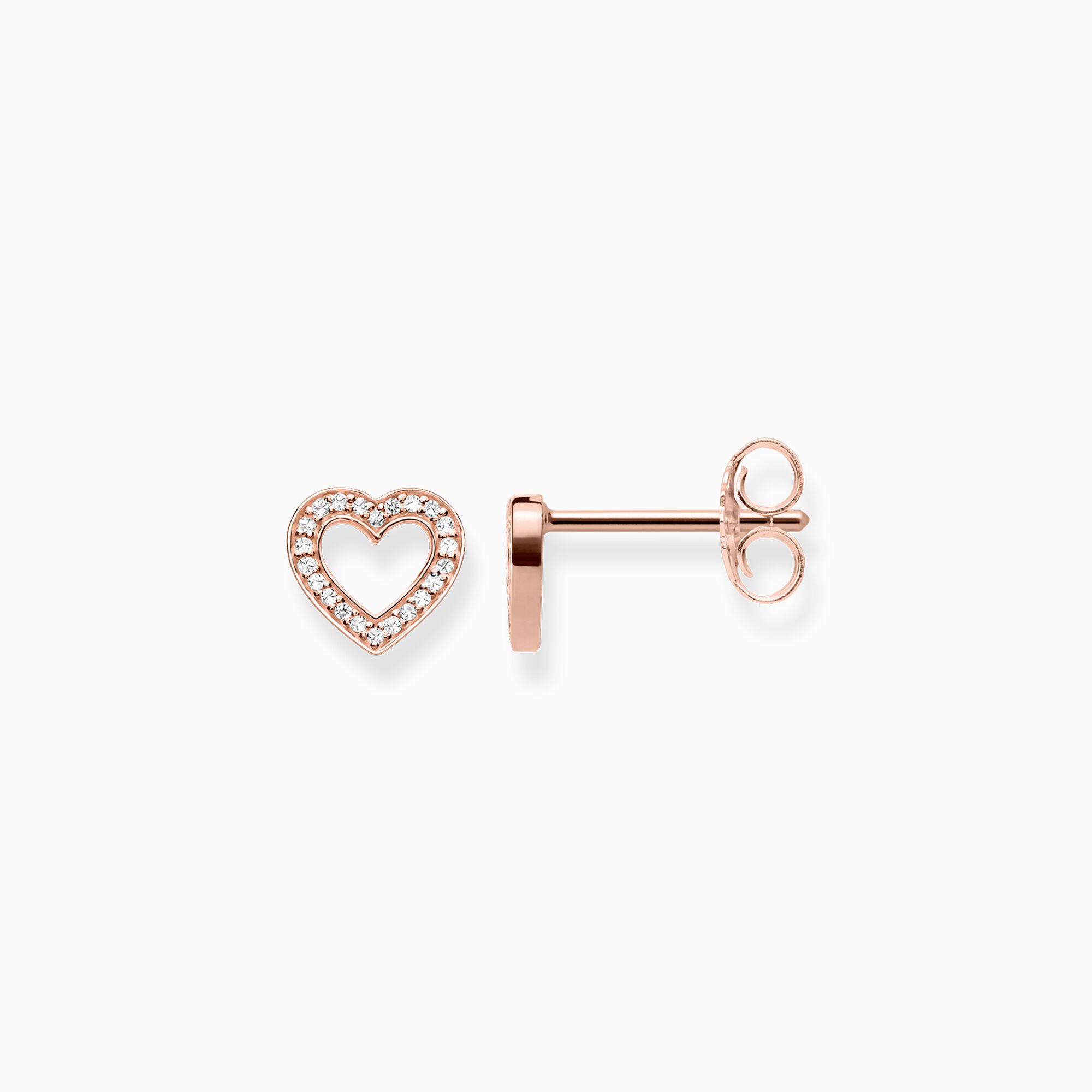 Ear studs hearts large from the  collection in the THOMAS SABO online store