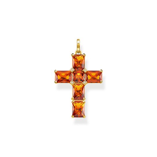 Anh&auml;nger Kreuz orange Steine aus der  Kollektion im Online Shop von THOMAS SABO