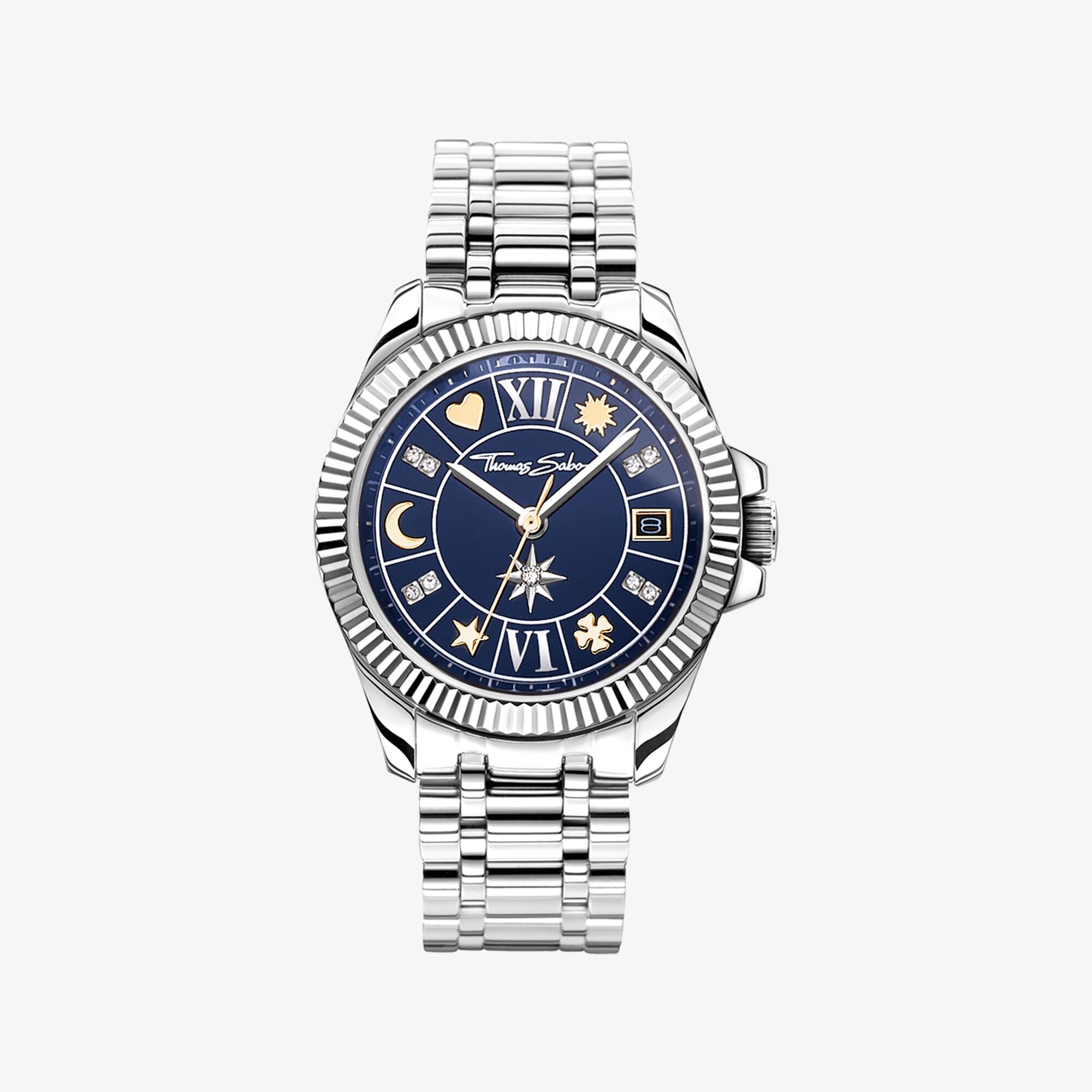 THOMAS SABO Montre pour femme porte-bonheur bicolore Acier inoxydable, Taille: 33 MM, pour femme