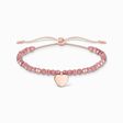 Bracelet rose perles c&oelig;ur or rose de la collection Charming Collection dans la boutique en ligne de THOMAS SABO