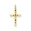 Pendant cross colourful stones gold from the  collection in the THOMAS SABO online store