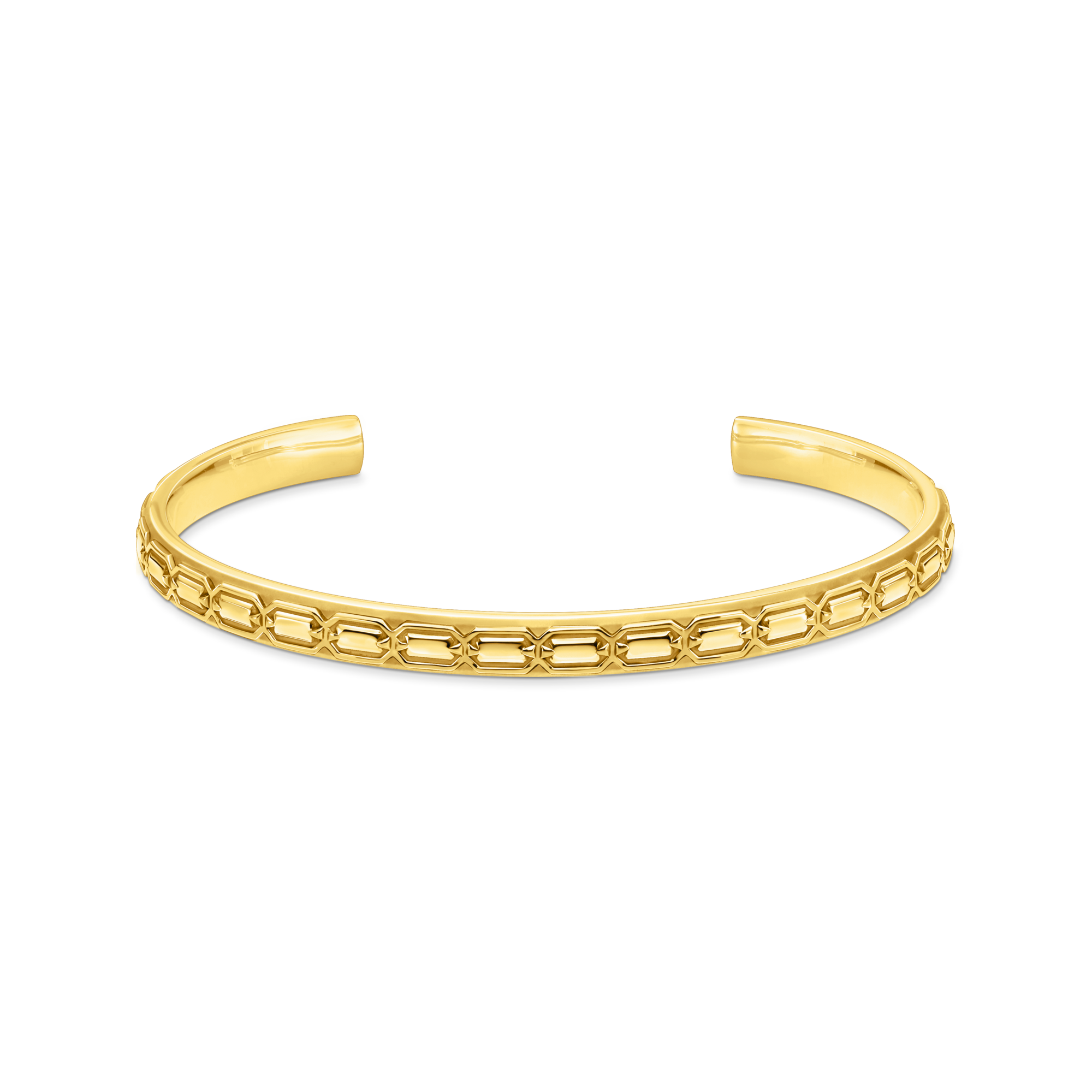 Thomas Sabo Armreif Krokodilpanzer schmal vergoldet gelbgoldfarben AR112-413-39-L16