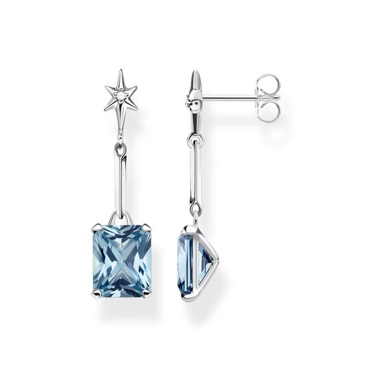 Earrings blue stone with star from the  collection in the THOMAS SABO online store