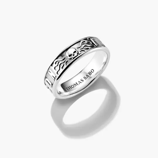 Harley-Davidson® Band Ring Willie G. Skull Silver | THOMAS SABO