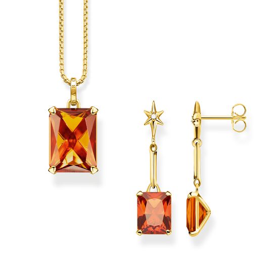 Smyckesset orange stenar guld ur kollektionen  i THOMAS SABO:s onlineshop
