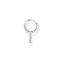 Single hoop earring with key pendant silver from the Charming Collection collection in the THOMAS SABO online store
