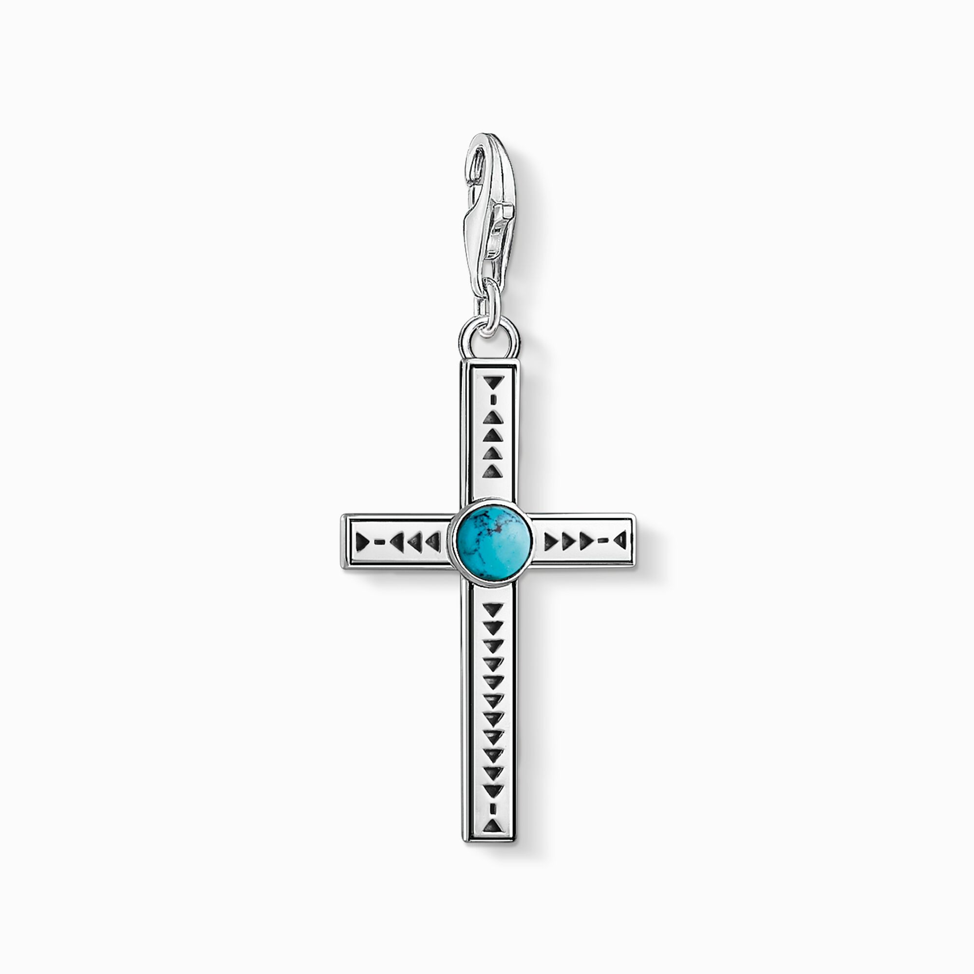 Charm pendant Ethnic Cross Turquoise from the Charm Club collection in the THOMAS SABO online store