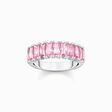 Ring with pink stones pav&eacute; silver from the  collection in the THOMAS SABO online store