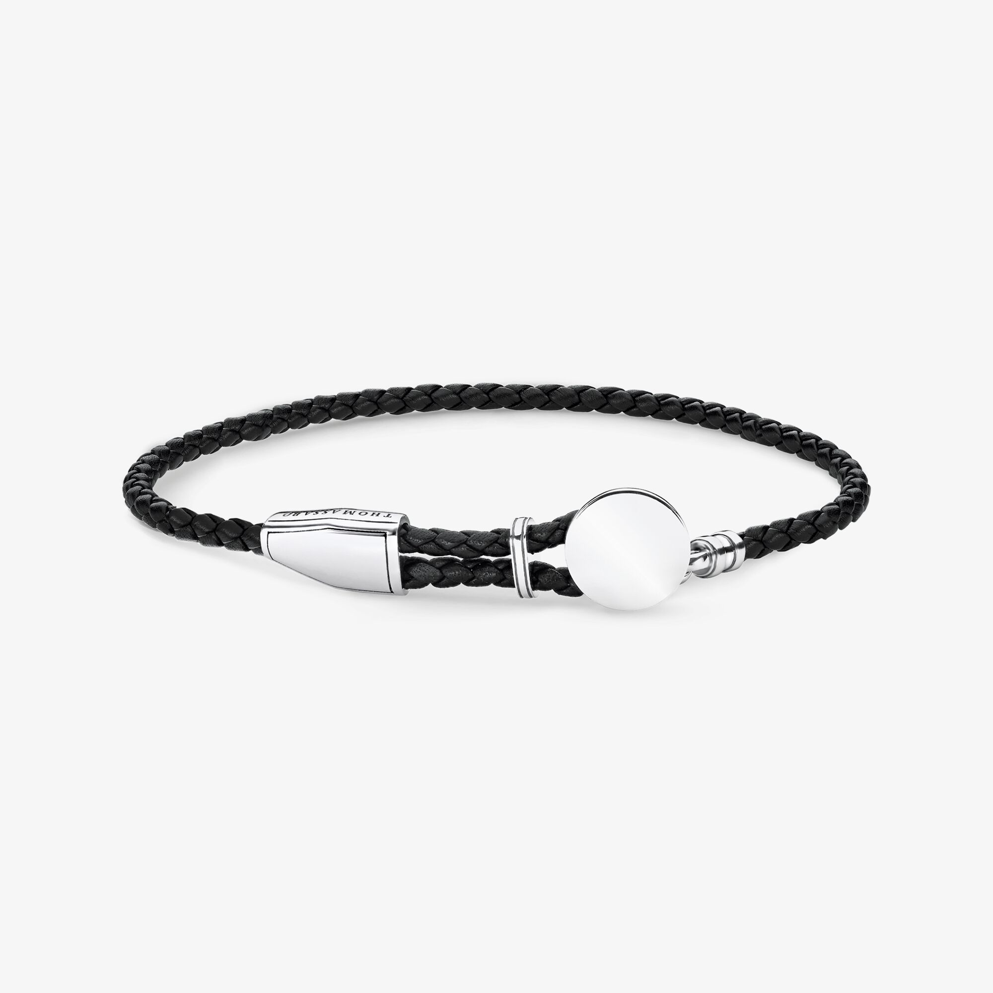 THOMAS SABO Lederarmband Coin, Sterlingsilber | Leder, Größe: L25V, Unisex