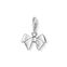 Charm pendant bow silver from the Charm Club collection in the THOMAS SABO online store