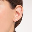 Clou d&#39;oreille unique blanche pierres or de la collection Charming Collection dans la boutique en ligne de THOMAS SABO