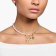 Charm-halsband med rosenkvarts beads silver ur kollektionen Charm Club i THOMAS SABO:s onlineshop