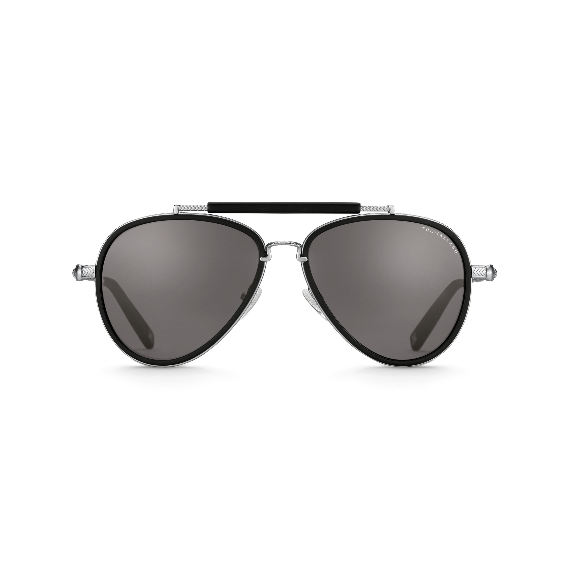 Thomas Sabo Sonnenbrille Harrison Pilot Totenkopf schwarz E0003-001-106-A