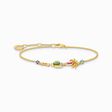 Gold-plated bracelet with colourful palm tree &amp; cactus from the Charming Collection collection in the THOMAS SABO online store