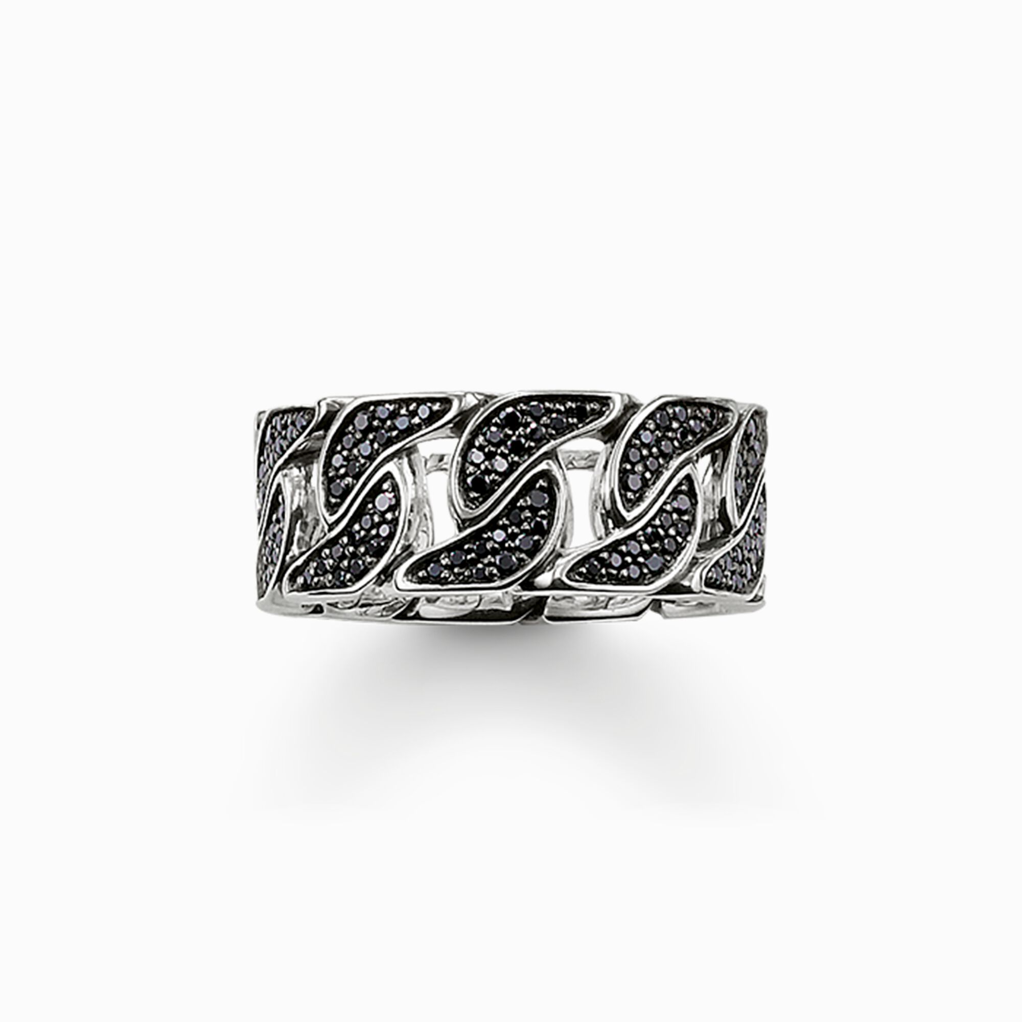 band ring black pav&eacute; from the  collection in the THOMAS SABO online store