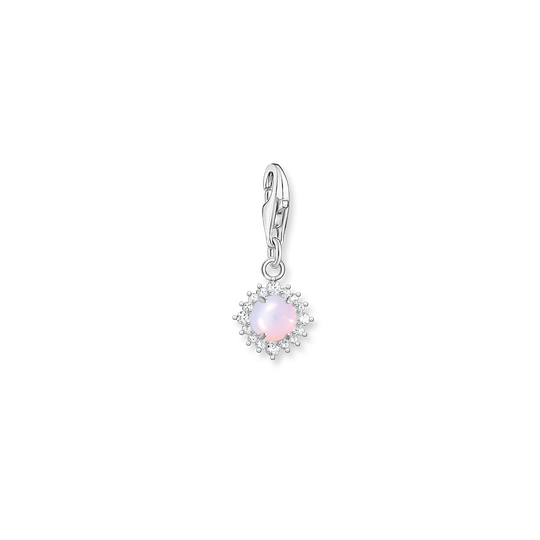 Charm pendant opal-coloured stone from the  collection in the THOMAS SABO online store