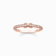 Ring infinity med vita stenar ros&eacute;guld ur kollektionen Charming Collection i THOMAS SABO:s onlineshop