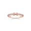 Anillo infinita con piedras blancas oro rosado de la colección Charming Collection en la tienda online de THOMAS SABO