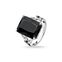 Ring black stone, large, with star from the  collection in the THOMAS SABO online store