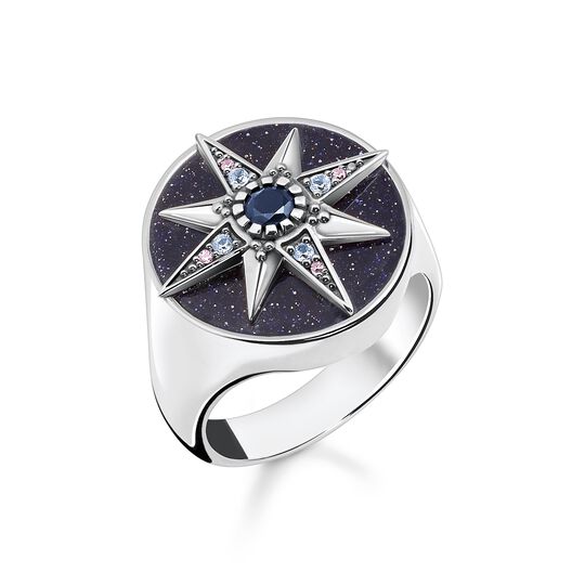 Ring Royalty star with stones silver from the  collection in the THOMAS SABO online store