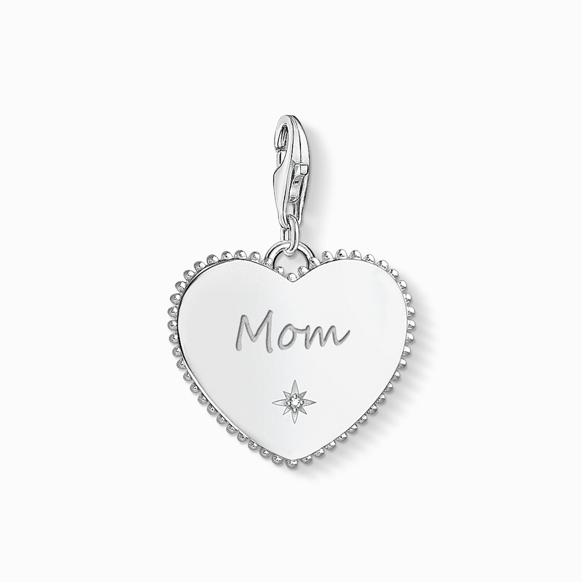 Charm pendant Heart mom silver from the Charm Club collection in the THOMAS SABO online store