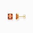 Ohrstecker mit orangenem Stein vergoldet aus der  Kollektion im Online Shop von THOMAS SABO