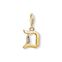 Charm-h&auml;ngsmycke bokstaven D guld ur kollektionen Charm Club i THOMAS SABO:s onlineshop