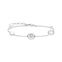 Bracelet circles with white stones silver from the  collection in the THOMAS SABO online store