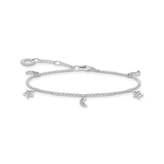 Bracelet star &amp; moon silver from the Charming Collection collection in the THOMAS SABO online store