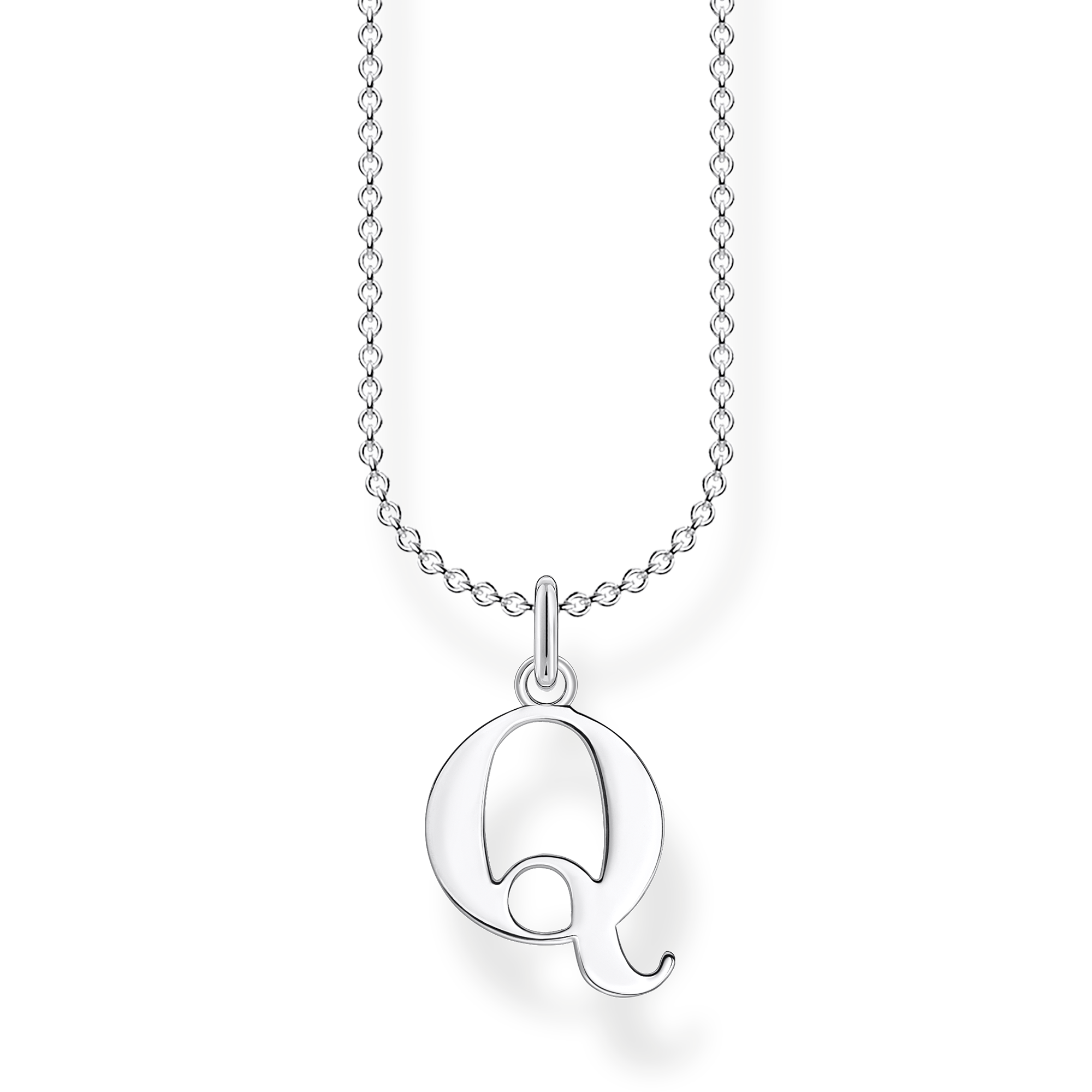 Thomas Sabo Kette Buchstabe Q silberfarben KE2026-001-21-L45V