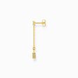 Boucle d&#39;oreille unique cadenas avec pierres blanches or de la collection Charming Collection dans la boutique en ligne de THOMAS SABO