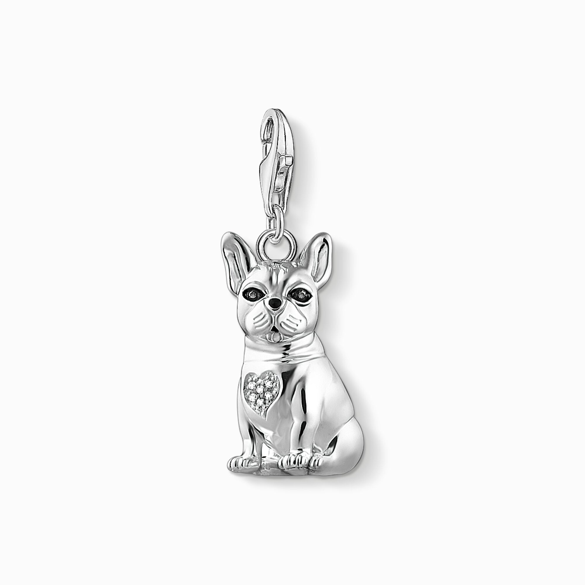 Charm pendant french bulldog silver from the Charm Club collection in the THOMAS SABO online store