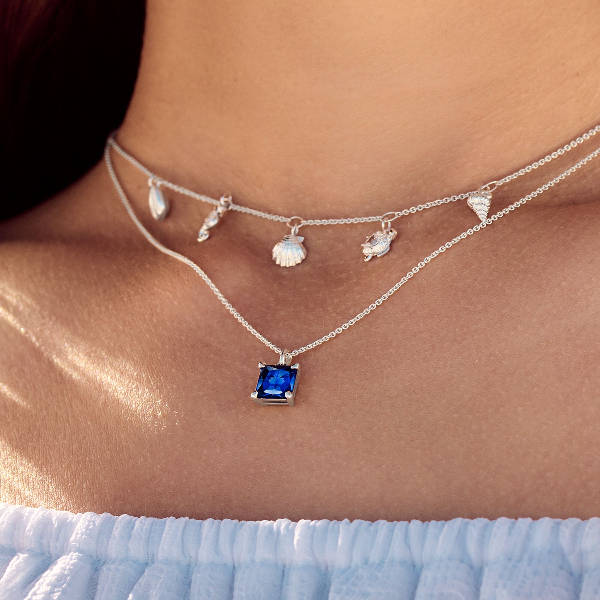 Jewellery set layering summer &amp; sea silver from the  collection in the THOMAS SABO online store