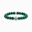 Bracelet with imitation malachite and Red Tiger&#39;s Eye Beads from the  collection in the THOMAS SABO online store