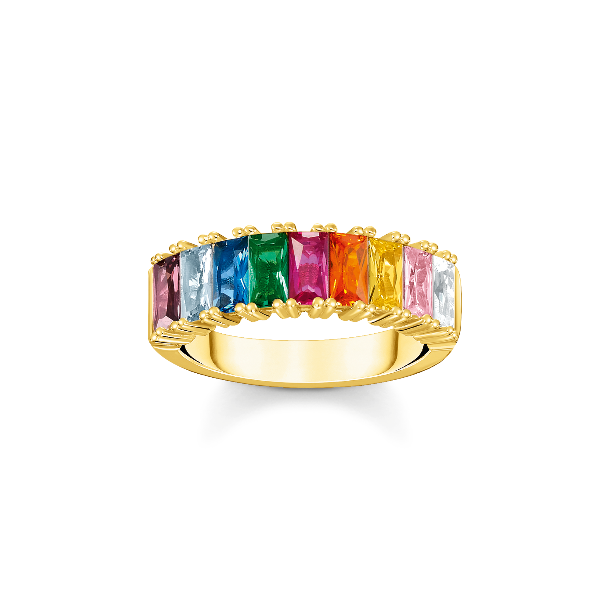 Thomas Sabo Ring bunte Steine gold mehrfarbig TR2404-996-7-54
