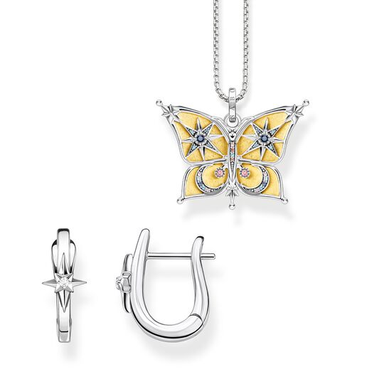 Jewellery set butterfly with moon and stars silver from the  collection in the THOMAS SABO online store