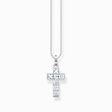 Necklace cross with white stones silver from the  collection in the THOMAS SABO online store