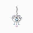 Silver charm pendant Nazar&#39;s eye with blue stones from the Charm Club collection in the THOMAS SABO online store