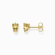 Ear studs skull king gold from the  collection in the THOMAS SABO online store