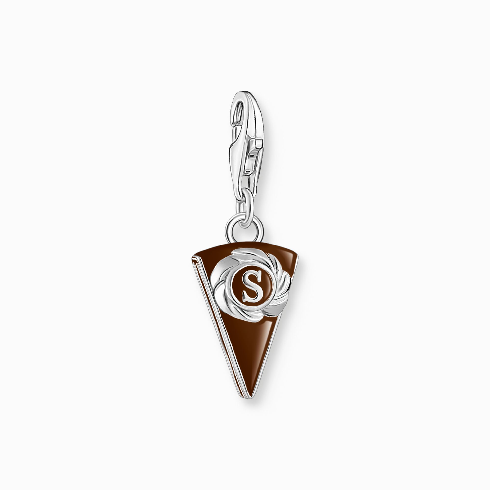 Charm pendant Vienna chocolate cake silver from the Charm Club collection in the THOMAS SABO online store