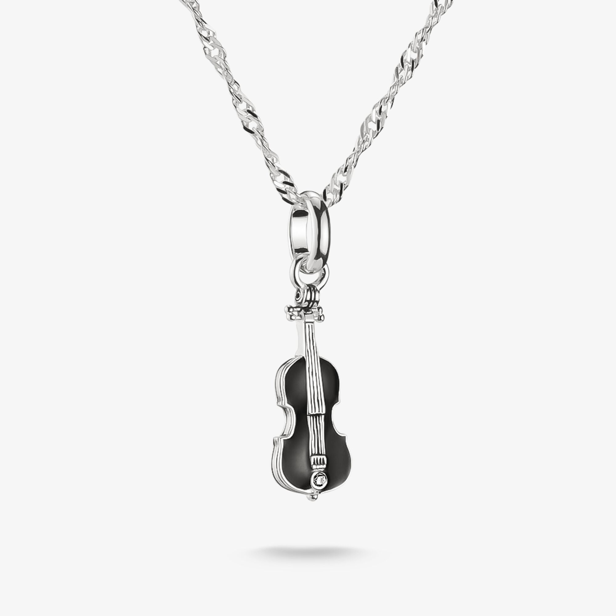 THOMAS SABO Kette Wednesday Cello Zirkonia Silber, Sterlingsilber, Größe: 45 cm, Unisex