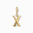 Charm-Anh&auml;nger Buchstabe X gold aus der Charm Club Kollektion im Online Shop von THOMAS SABO